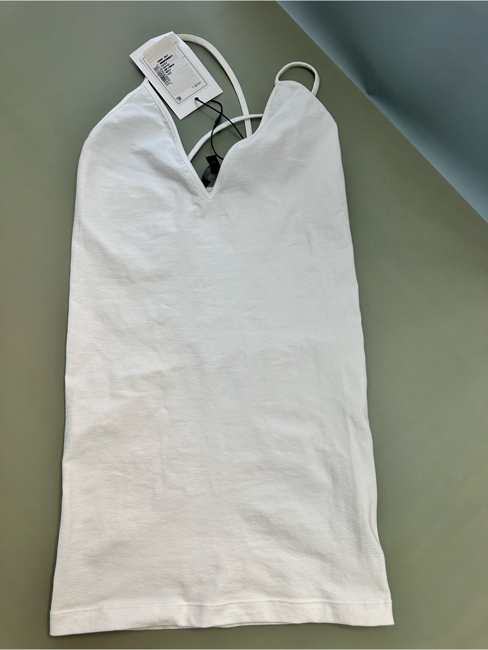NWT Theory White V-Neck Spaghetti Strap Camisole-OS- from Saks Fifth Ave